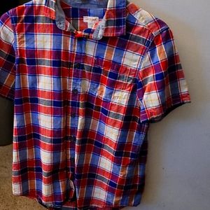 Cat and Jack plaid button down shirt